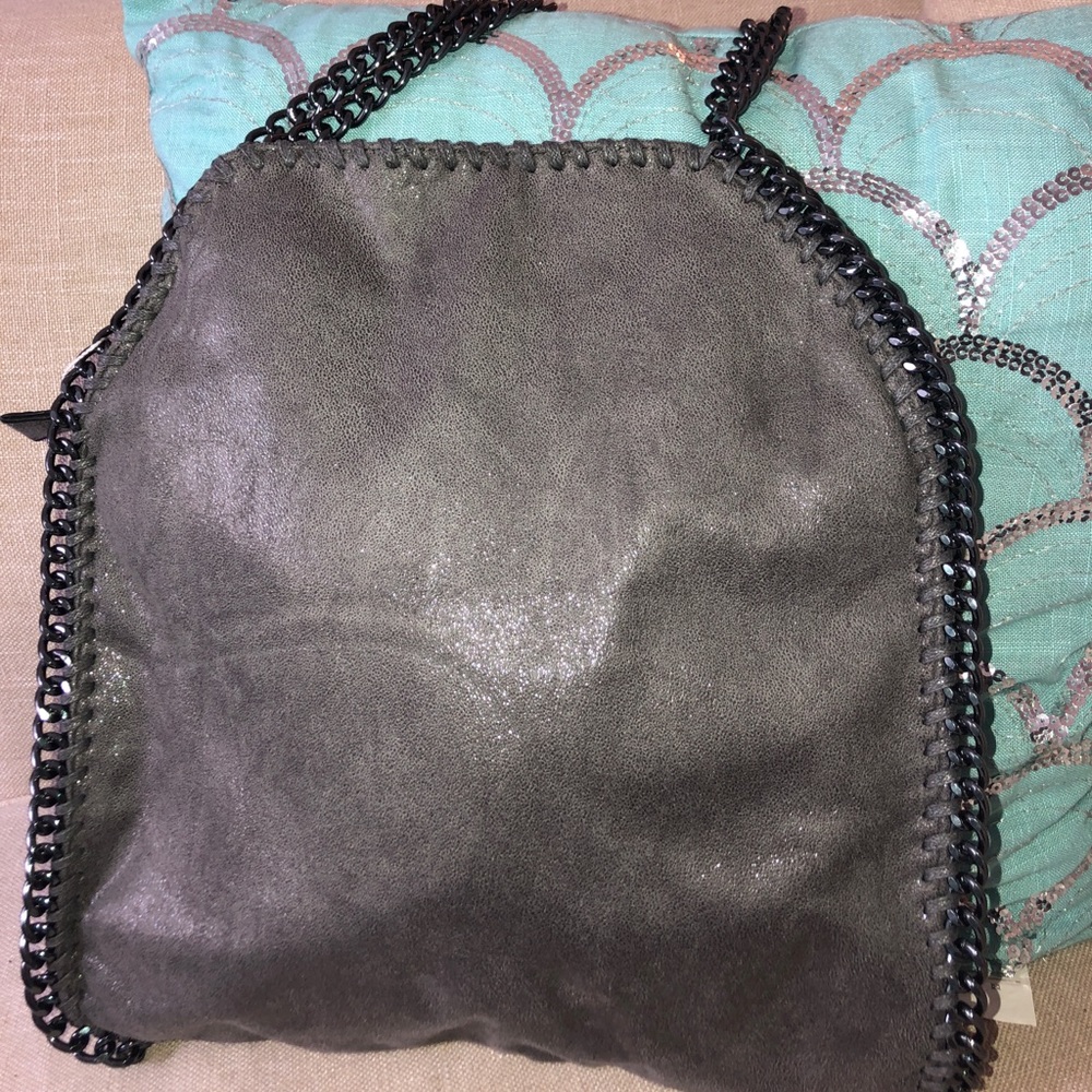 Shimmery grey “Falabella” style bag NWT